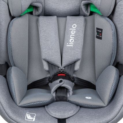 Lionelo - Cadeira auto com base giratória LAVENDER i-Size 76-150 cm Pedra Cinzenta