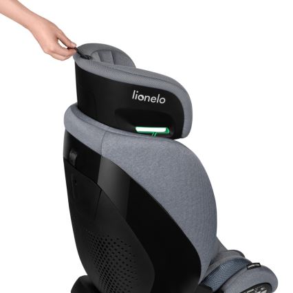 Lionelo - Cadeira auto com base giratória LAVENDER i-Size 76-150 cm Pedra Cinzenta
