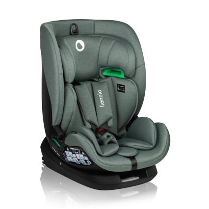 Lionelo - Cadeira auto com base giratória LAVENDER i-Size 76-150 cm Verde Pistache
