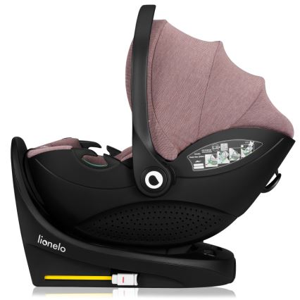 Lionelo - Cadeira auto com base giratória MOXIE SET i-Size 40-87 cm Rosa Malva