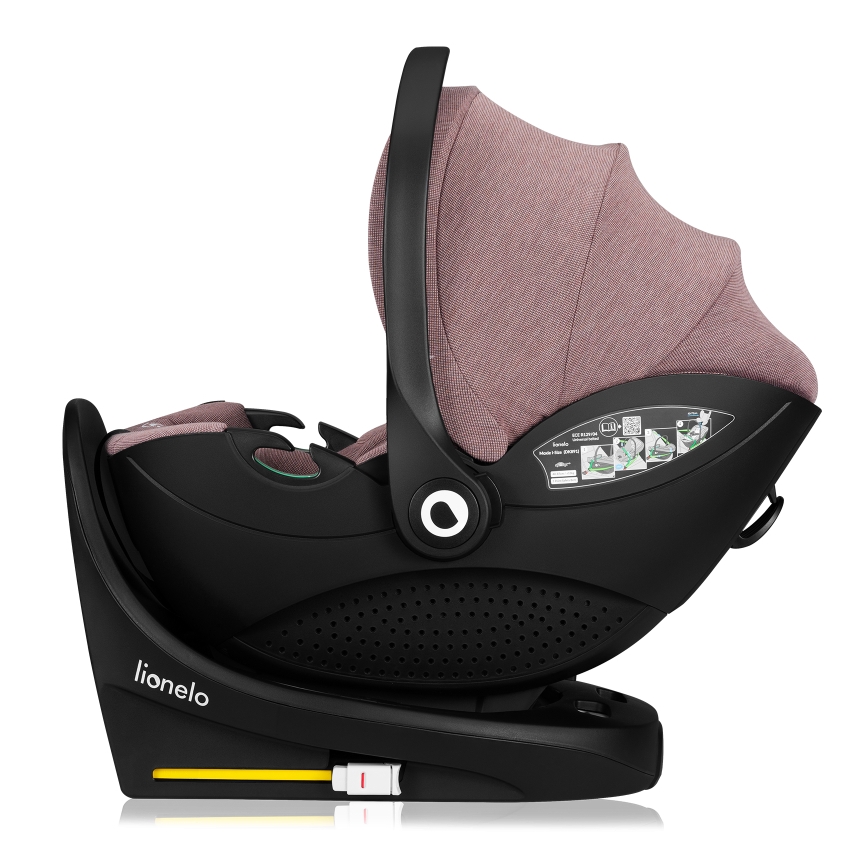 Lionelo - Cadeira auto com base giratória MOXIE SET i-Size 40-87 cm Rosa Malva