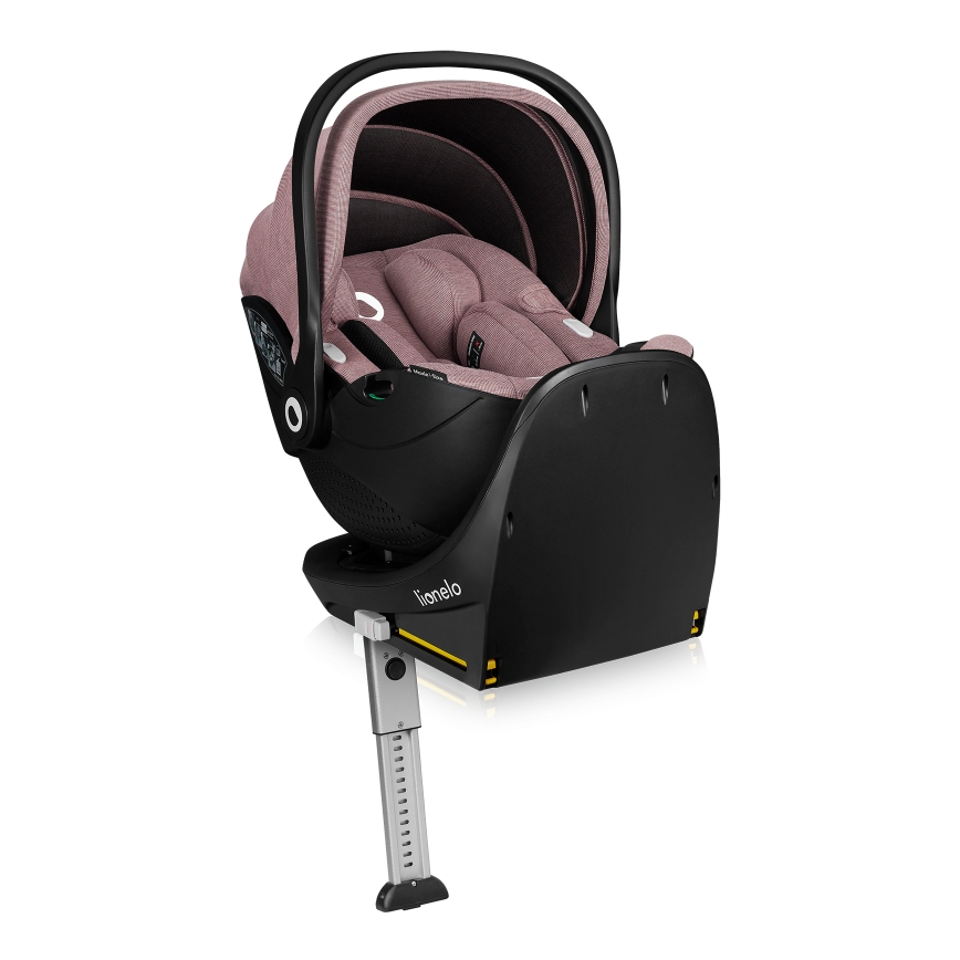 Lionelo - Cadeira auto com base giratória MOXIE SET i-Size 40-87 cm Rosa Malva
