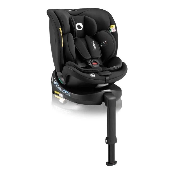 Lionelo - Cadeira auto com base giratória NAVY i-Tamanho 40-150 cm preto