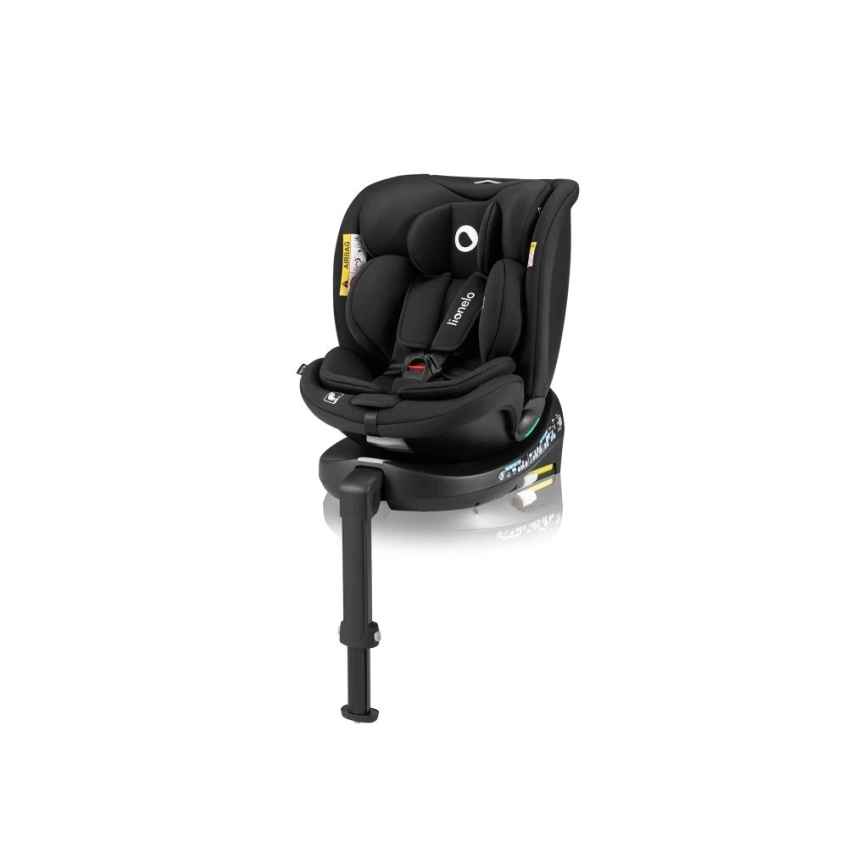 Lionelo - Cadeira auto com base giratória NAVY i-Tamanho 40-150 cm preto