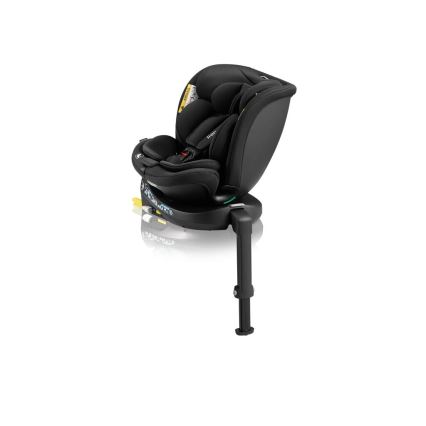 Lionelo - Cadeira auto com base giratória NAVY i-Tamanho 40-150 cm preto