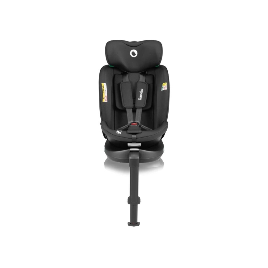 Lionelo - Cadeira auto com base giratória NAVY i-Tamanho 40-150 cm preto