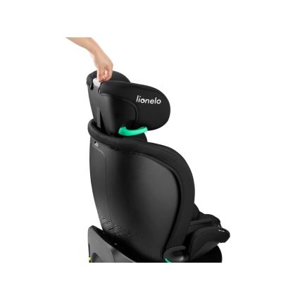 Lionelo - Cadeira auto com base giratória NAVY i-Tamanho 40-150 cm preto