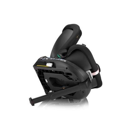 Lionelo - Cadeira auto com base giratória NAVY i-Tamanho 40-150 cm preto/rosa