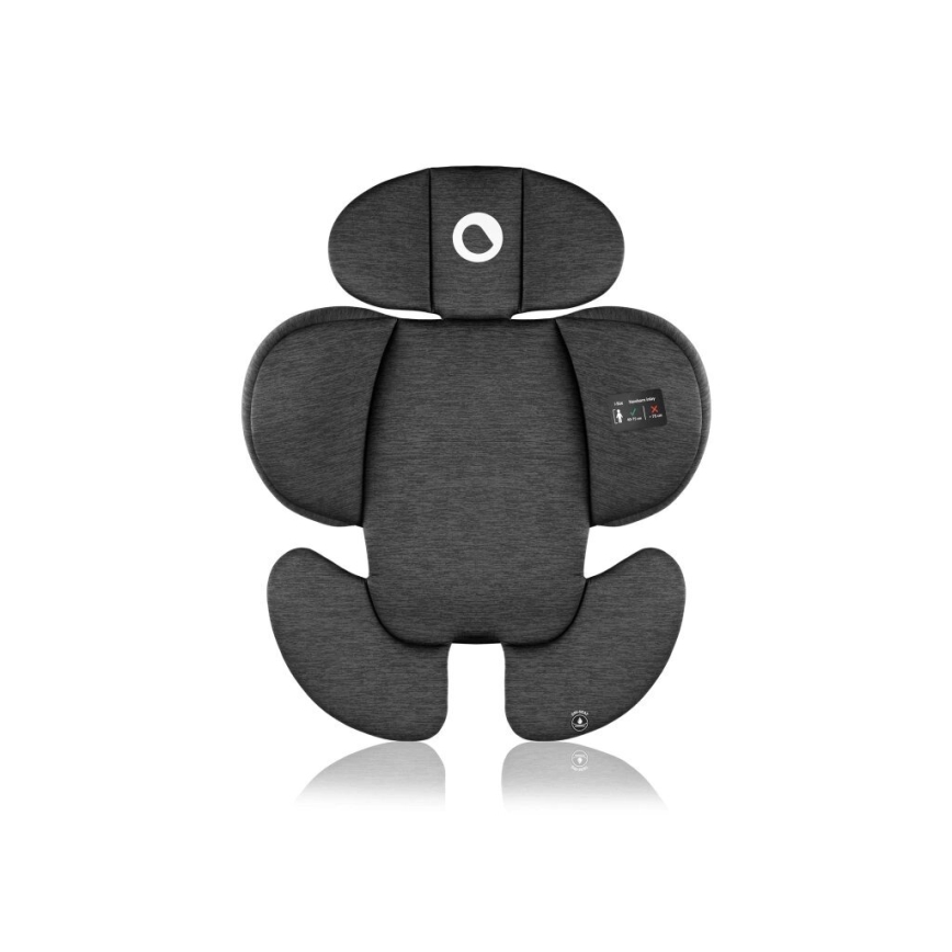 Lionelo - Cadeira auto com base giratória NAVY i-Tamanho 40-150 cm preto/rosa