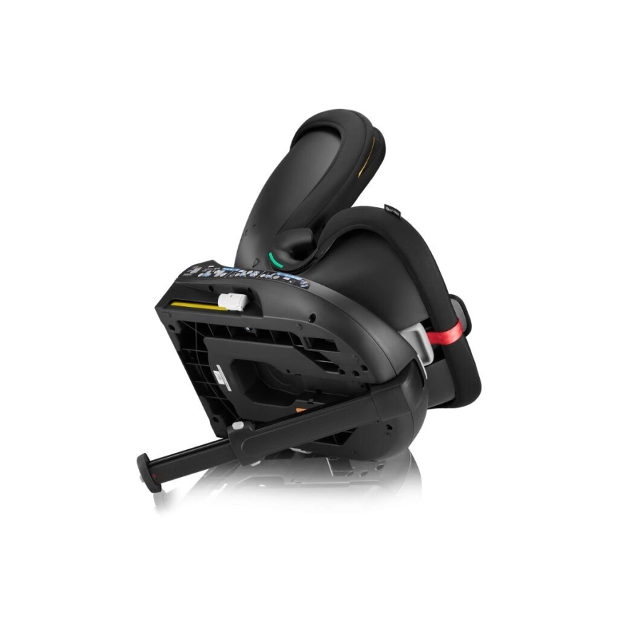 Lionelo - Cadeira auto com base giratória NAVY i-Tamanho 40-150 cm preto/vermelho