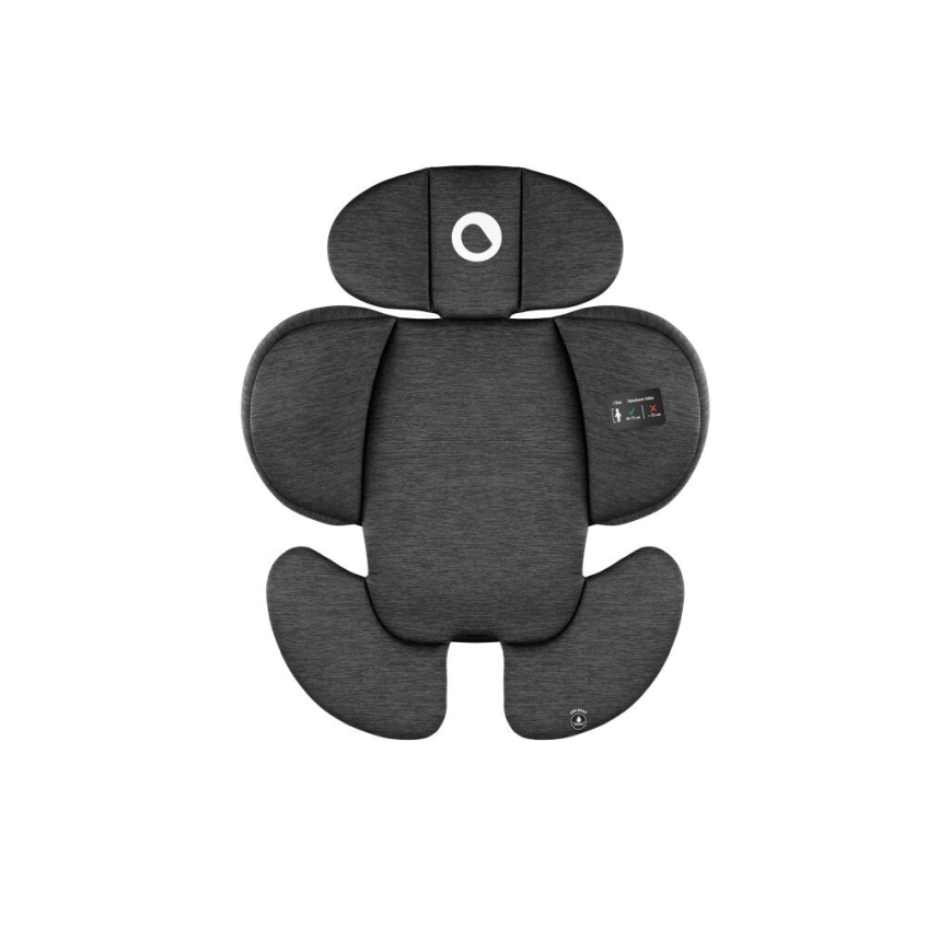 Lionelo - Cadeira auto com base giratória NAVY i-Tamanho 40-150 cm preto/vermelho
