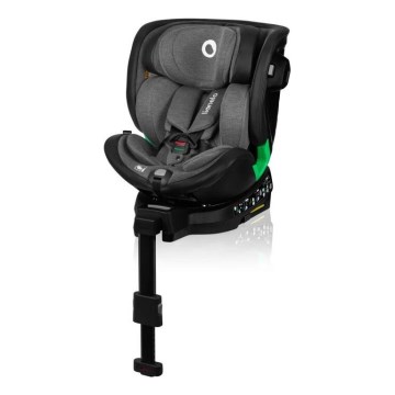 Lionelo - Cadeira auto com base rotativo HARMONY i-Tamanho 40-150 cm preto/cinzento