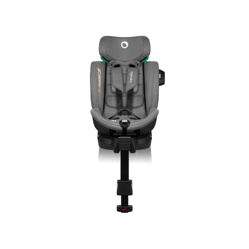 Lionelo - Cadeira auto com base rotativo HARMONY i-Tamanho 40-150 cm preto/cinzento