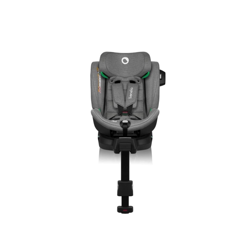 Lionelo - Cadeira auto com base rotativo HARMONY i-Tamanho 40-150 cm preto/cinzento