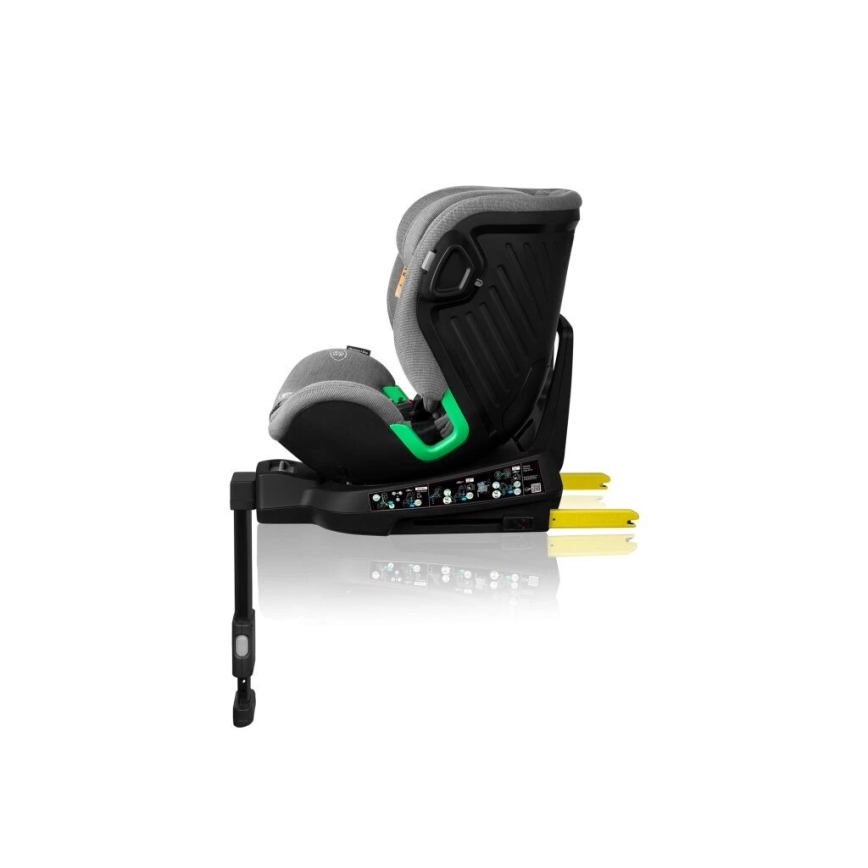 Lionelo - Cadeira auto com base rotativo HARMONY i-Tamanho 40-150 cm preto/cinzento