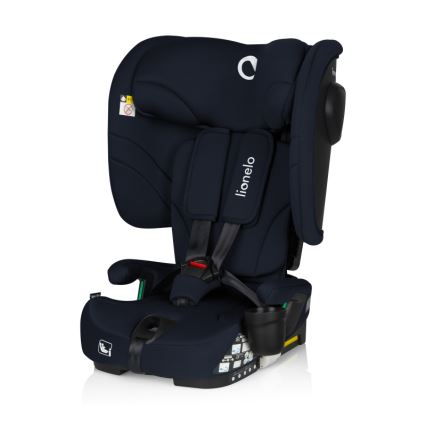 Lionelo - Cadeira Auto Dobrável NELLY i-Size 76-150 cm Azul Marinho