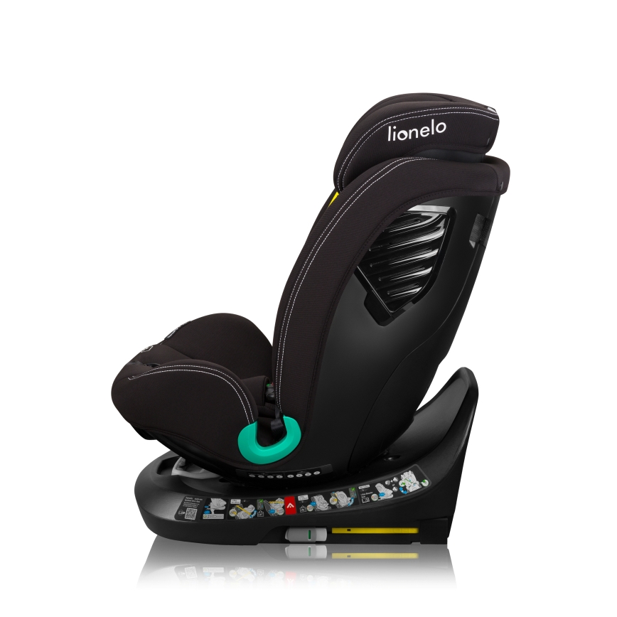 Lionelo - Cadeira auto com base giratória BASTIAAN ONE i-Size 40-150 cm Preto Carbono