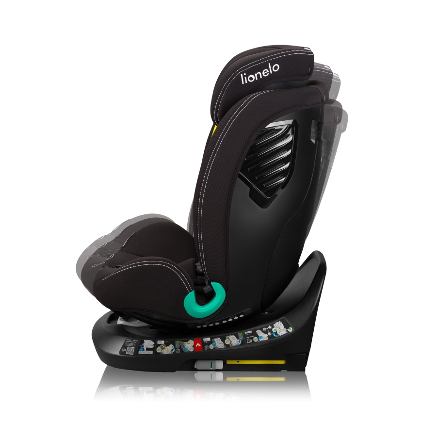 Lionelo - Cadeira auto com base giratória BASTIAAN ONE i-Size 40-150 cm Preto Carbono