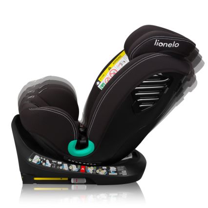 Lionelo - Cadeira auto com base giratória BASTIAAN ONE i-Size 40-150 cm Preto Carbono