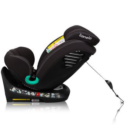 Lionelo - Cadeira auto com base giratória BASTIAAN ONE i-Size 40-150 cm Preto Carbono