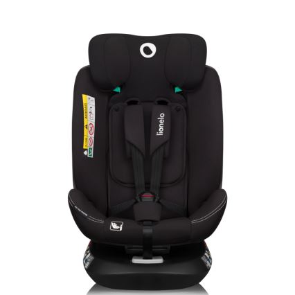 Lionelo - Cadeira auto com base giratória BASTIAAN ONE i-Size 40-150 cm Preto Carbono