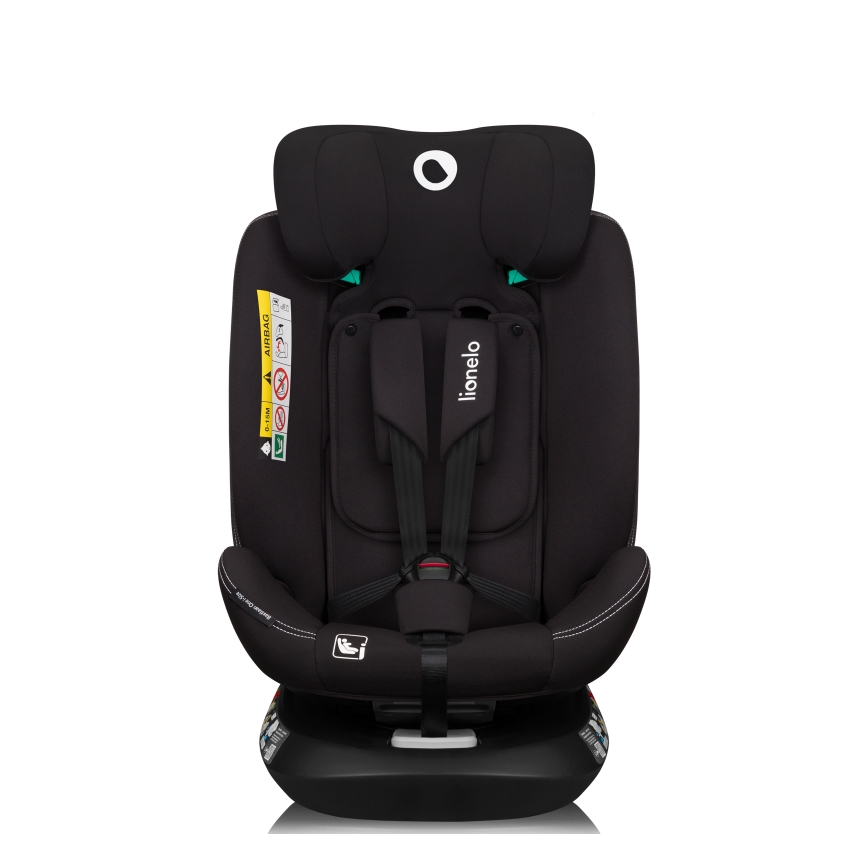 Lionelo - Cadeira auto com base giratória BASTIAAN ONE i-Size 40-150 cm Preto Carbono