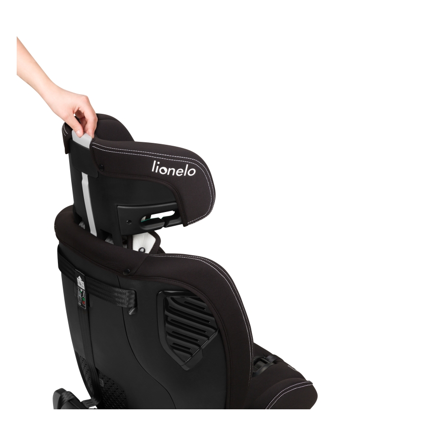 Lionelo - Cadeira auto com base giratória BASTIAAN ONE i-Size 40-150 cm Preto Carbono