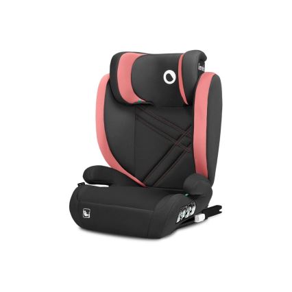 Lionelo - Cadeira auto HUGO i-Tamanho 100-150 cm preto/rosa