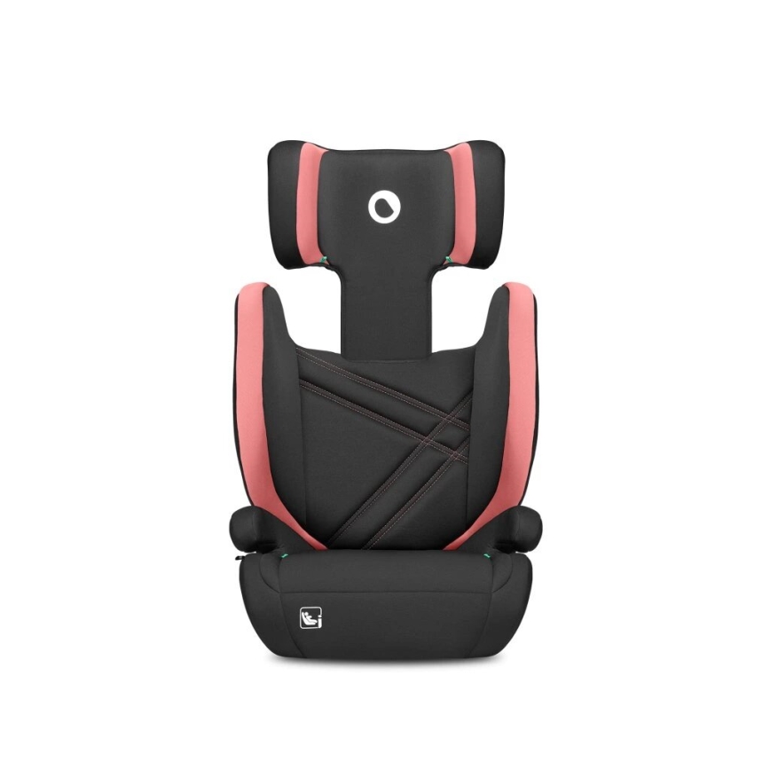 Lionelo - Cadeira auto HUGO i-Tamanho 100-150 cm preto/rosa