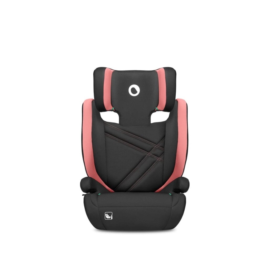 Lionelo - Cadeira auto HUGO i-Tamanho 100-150 cm preto/rosa