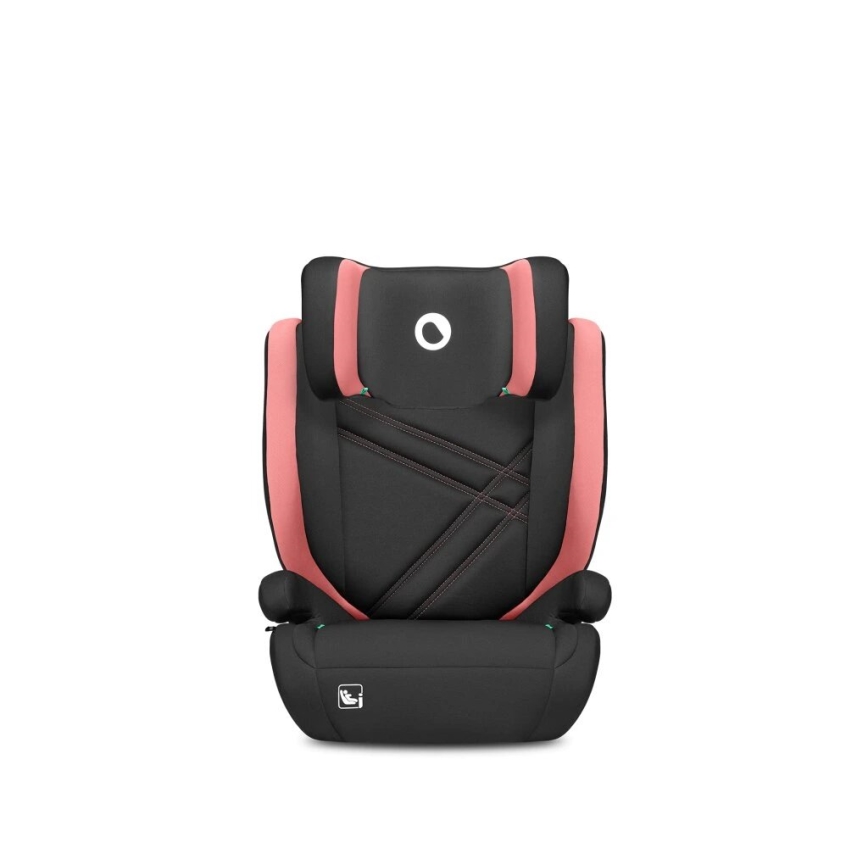 Lionelo - Cadeira auto HUGO i-Tamanho 100-150 cm preto/rosa