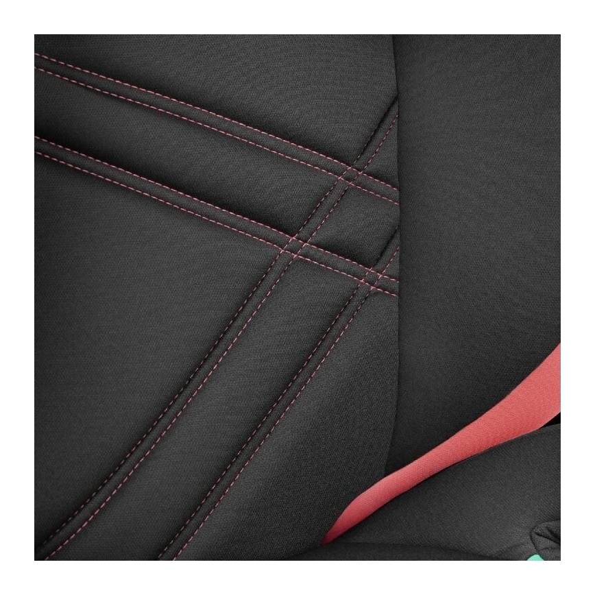 Lionelo - Cadeira auto HUGO i-Tamanho 100-150 cm preto/rosa