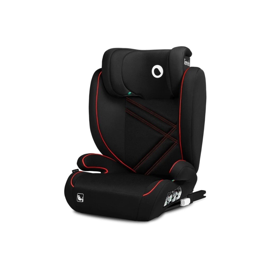 Lionelo - Cadeira auto HUGO i-Tamanho 100-150 cm preto/vermelho