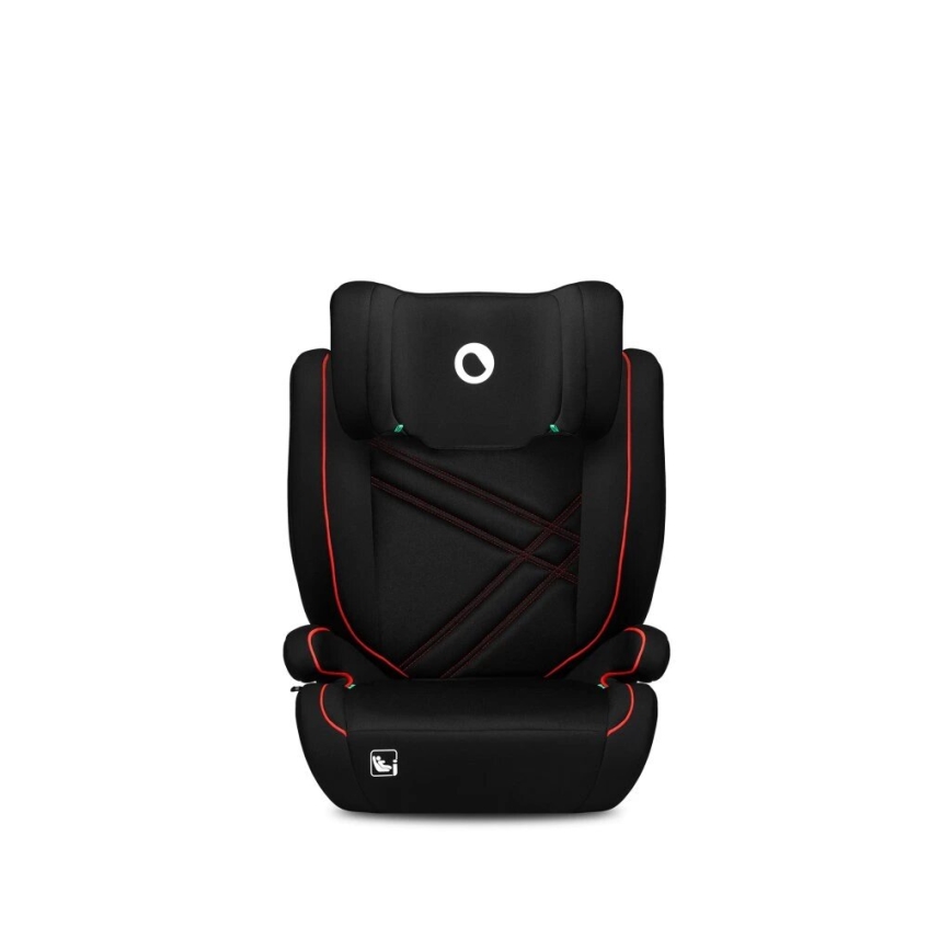 Lionelo - Cadeira auto HUGO i-Tamanho 100-150 cm preto/vermelho