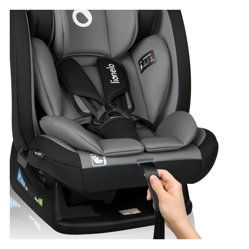 Lionelo - Cadeira Auto IZZY i-Size 40-150 cm Preto/Cinzento