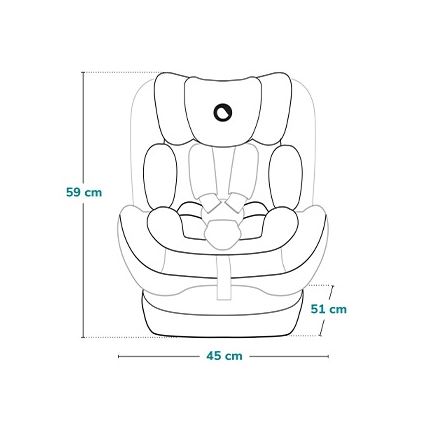 Lionelo - Cadeira Auto IZZY i-Size 40-150 cm Preto/Cinzento