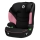 Lionelo - Cadeira auto LARS i-Tamanho 100-150 cm preto/rosa