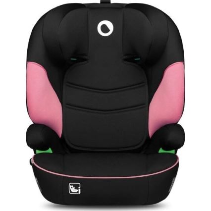 Lionelo - Cadeira auto LARS i-Tamanho 100-150 cm preto/rosa
