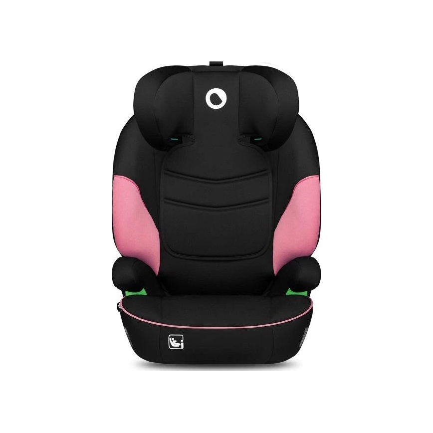 Lionelo - Cadeira auto LARS i-Tamanho 100-150 cm preto/rosa