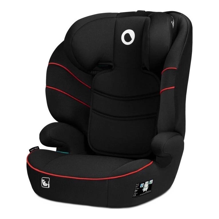 Lionelo - Cadeira auto LARS i-Tamanho 100-150 cm preto/vermelho