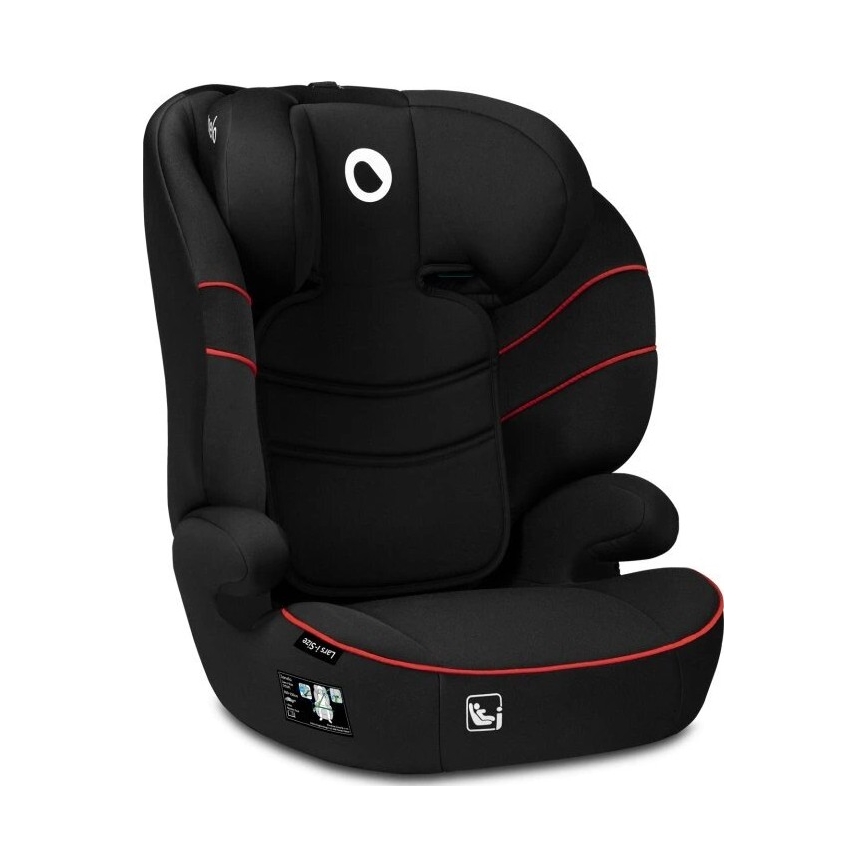 Lionelo - Cadeira auto LARS i-Tamanho 100-150 cm preto/vermelho