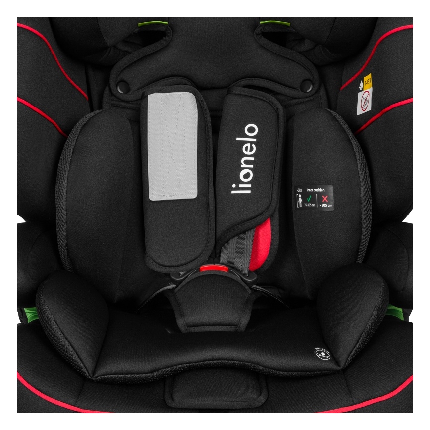 Lionelo - Cadeira auto LEVI i-Size 76-150 cm Sporty Black