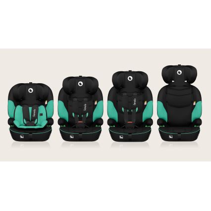 Lionelo - Cadeira auto LEVI i-Size 76-150 cm Verde Esmeralda