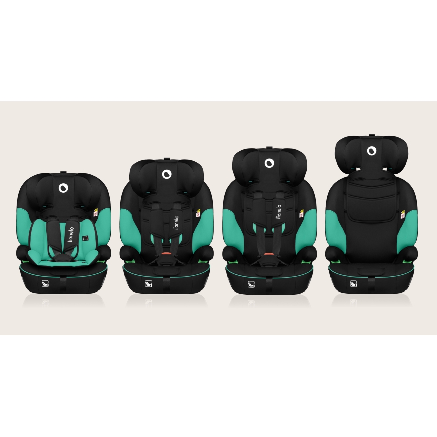 Lionelo - Cadeira auto LEVI i-Size 76-150 cm Verde Esmeralda