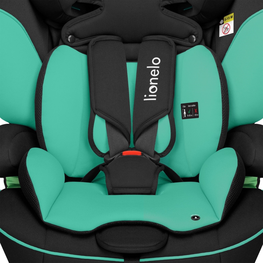 Lionelo - Cadeira auto LEVI i-Size 76-150 cm Verde Esmeralda