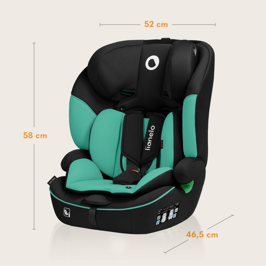 Lionelo - Cadeira auto LEVI i-Size 76-150 cm Verde Esmeralda