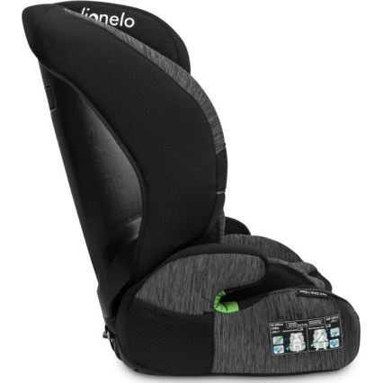 Lionelo - Cadeira auto LEVI ONE i-Tamanho 76-150 cm preto/cinzento