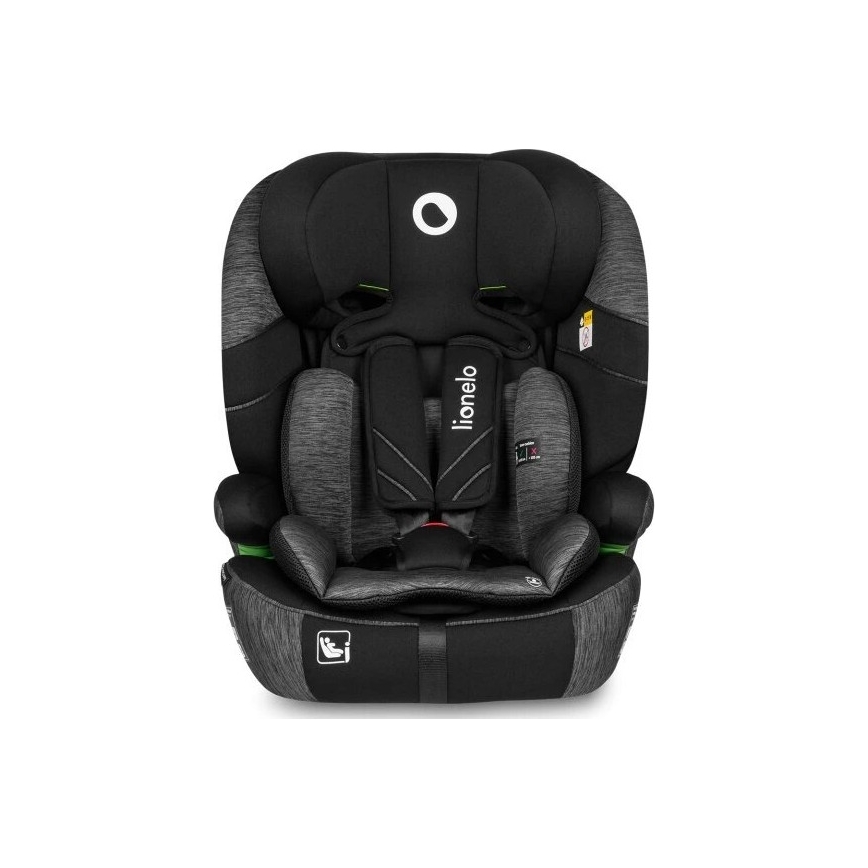 Lionelo - Cadeira auto LEVI ONE i-Tamanho 76-150 cm preto/cinzento