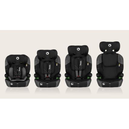 Lionelo - Cadeira auto LEVI ONE i-Tamanho 76-150 cm preto/cinzento