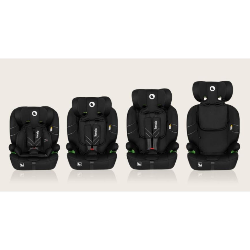 Lionelo - Cadeira auto LEVI ONE i-Tamanho 76-150 cm preto